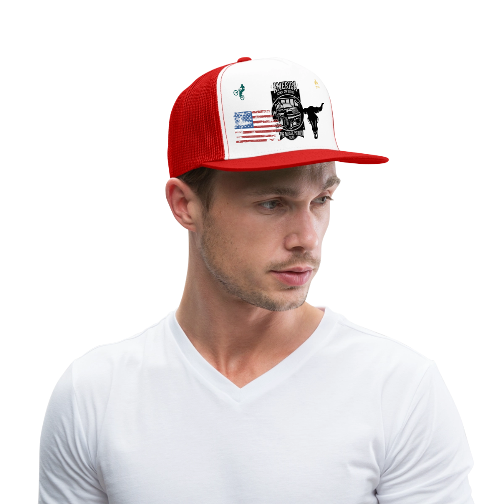 Trucker Hat - white/red