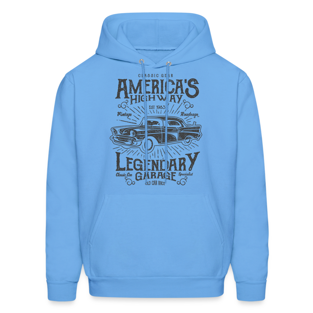 Most American  Hoodie - carolina blue