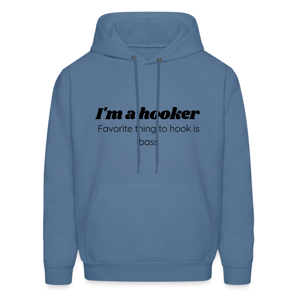 Hooker hoodie family friendly - denim blue