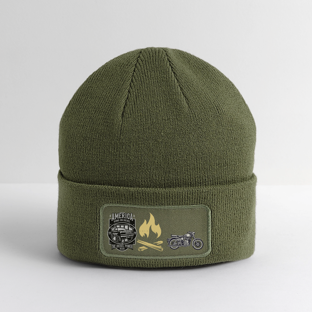 Patch Beanie - olive