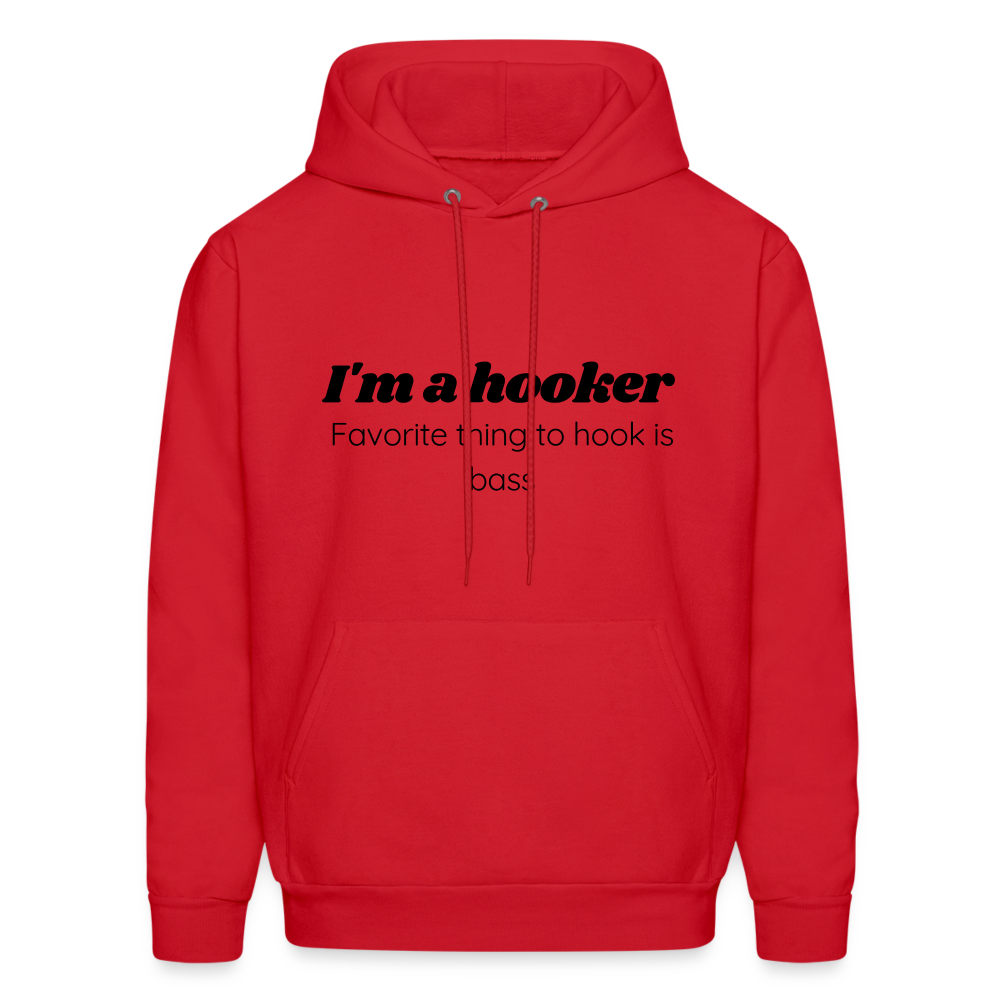 Hooker hoodie family friendly - red