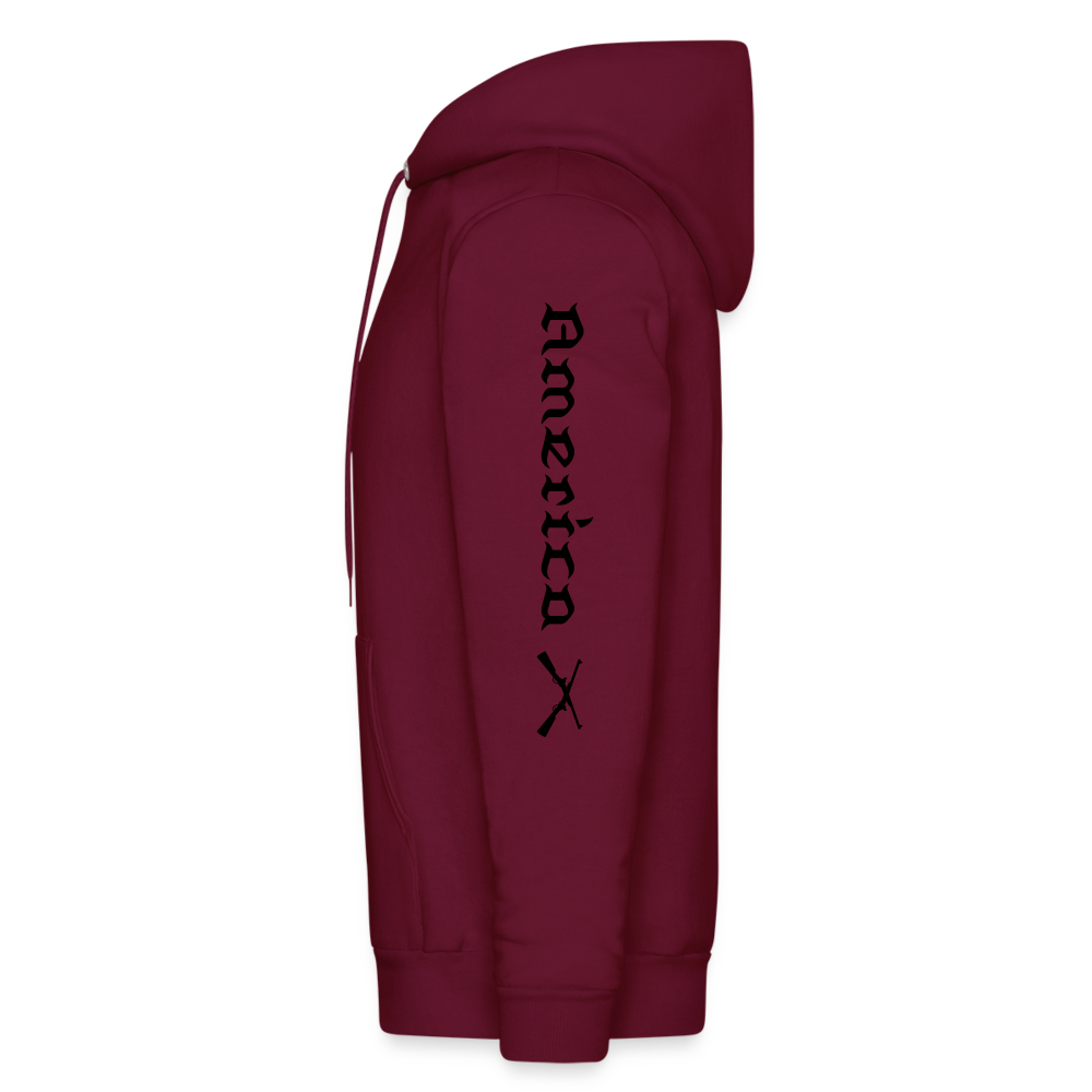 Most American  Hoodie - burgundy