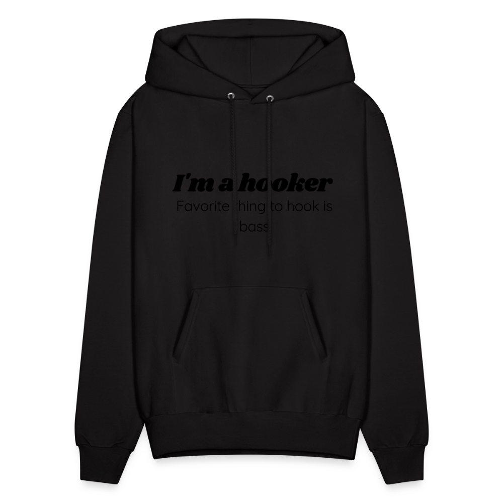 Hooker hoodie family friendly - black