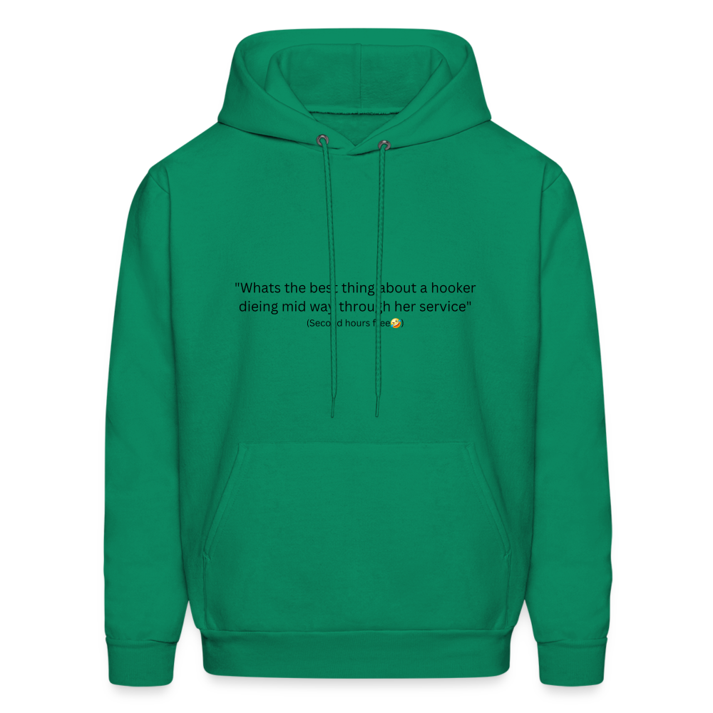 Hooker joke hoodie - kelly green