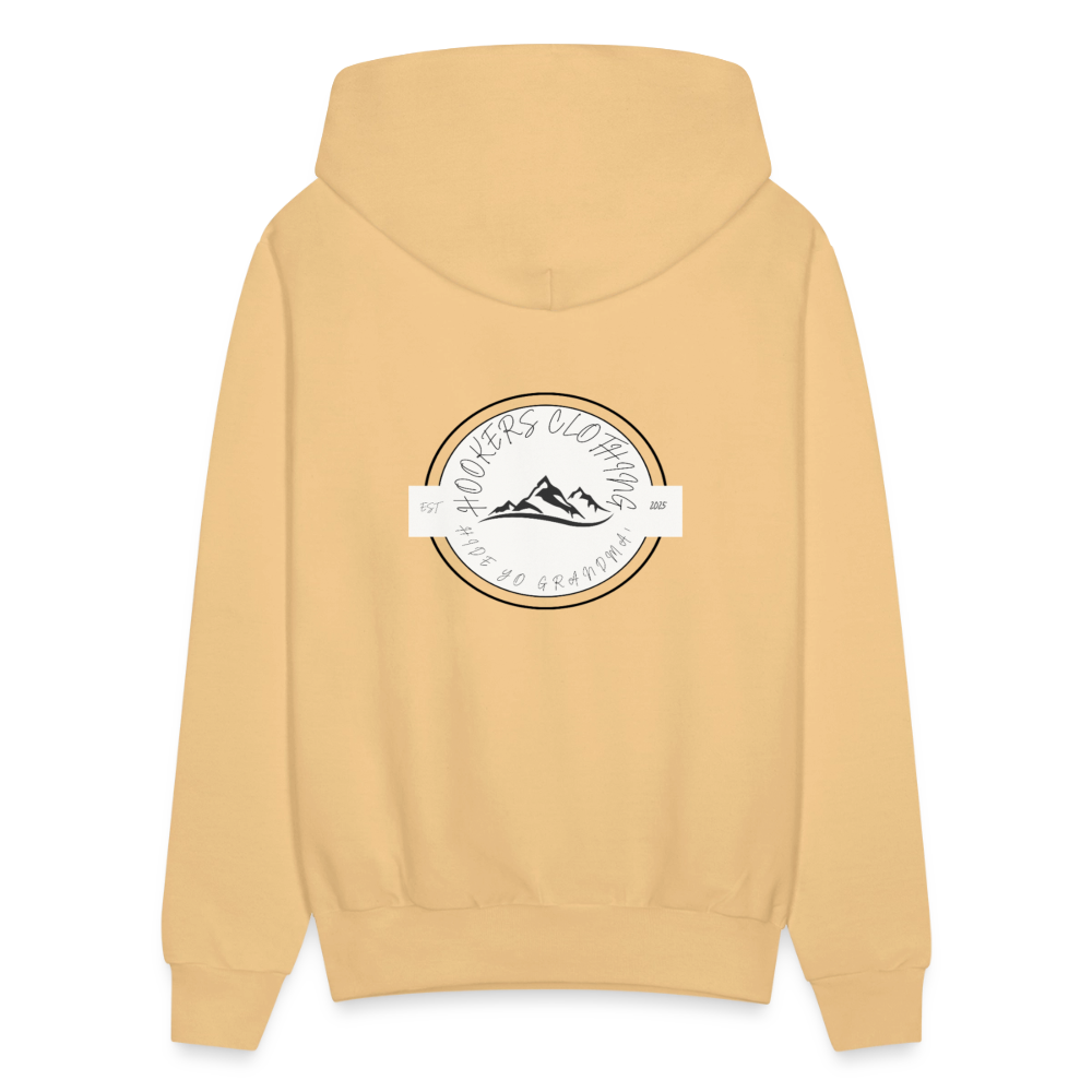 Hooker joke hoodie - light gold 