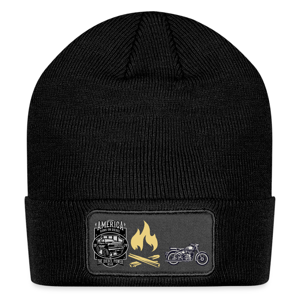 Patch Beanie - black