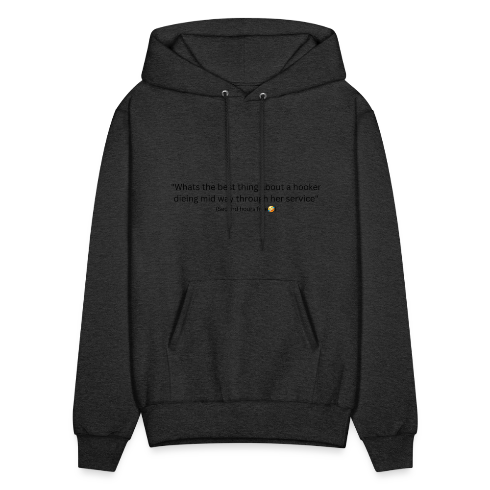 Hooker joke hoodie - charcoal grey