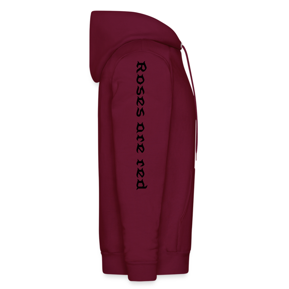 Roses Hoodie - burgundy