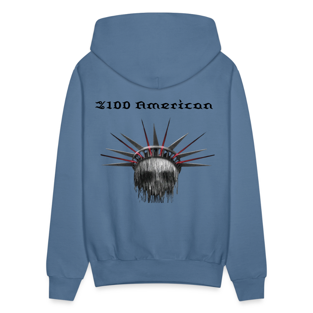 Most American  Hoodie - denim blue