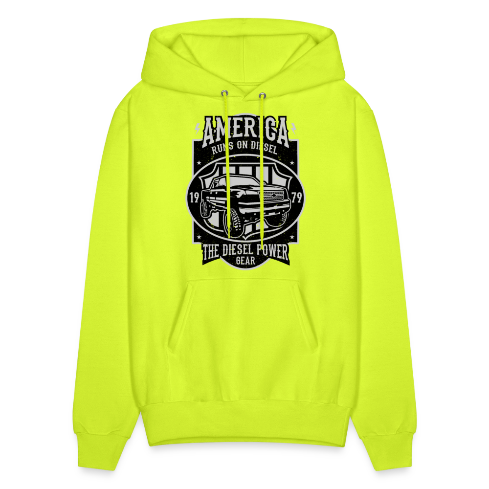 Men's Hoodie - safety green