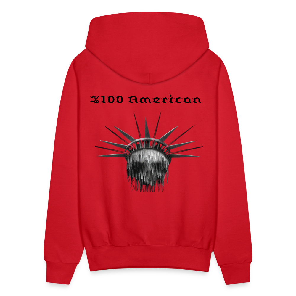 Most American  Hoodie - red