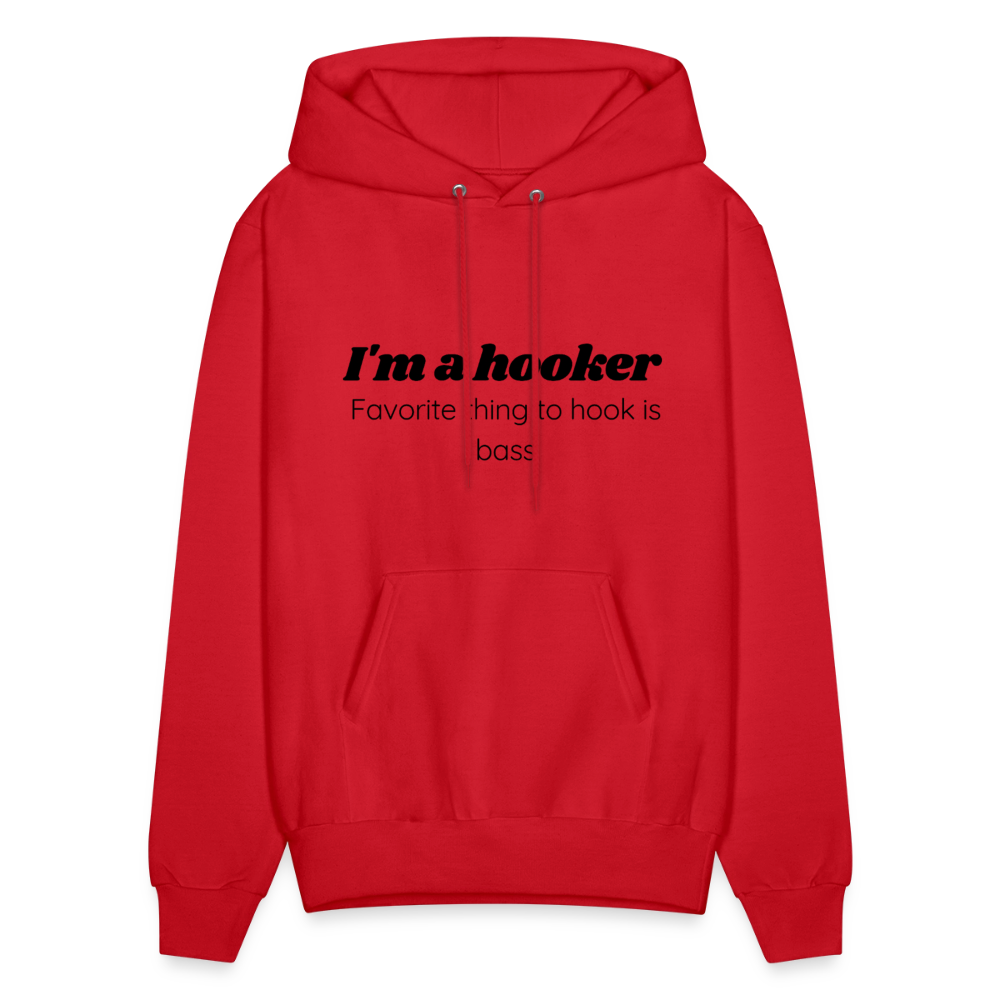 Hooker hoodie family friendly - red