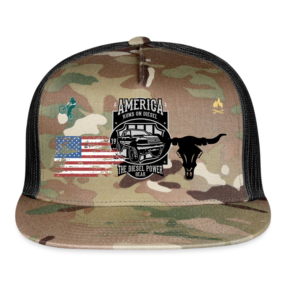 Trucker Hat - MultiCam\black