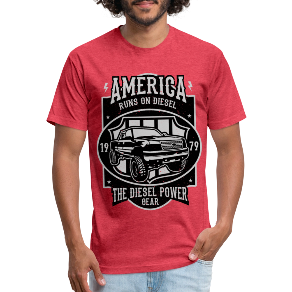 America cotton shirt - heather red