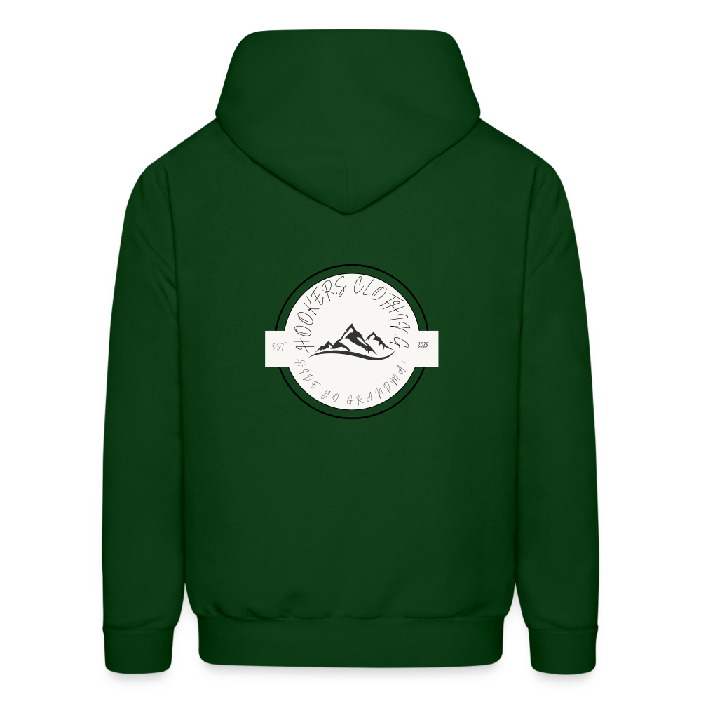 Hooker hoodie family friendly - forest green