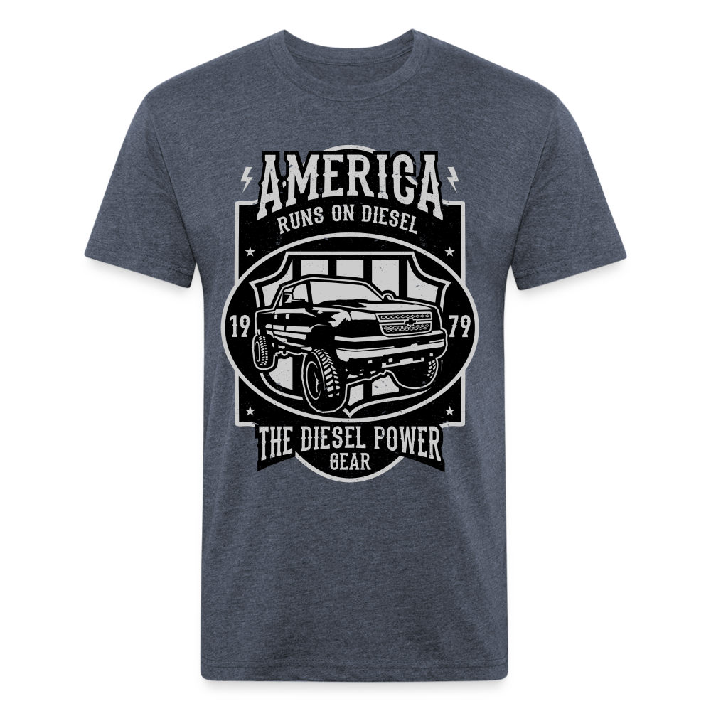 America cotton shirt - heather navy