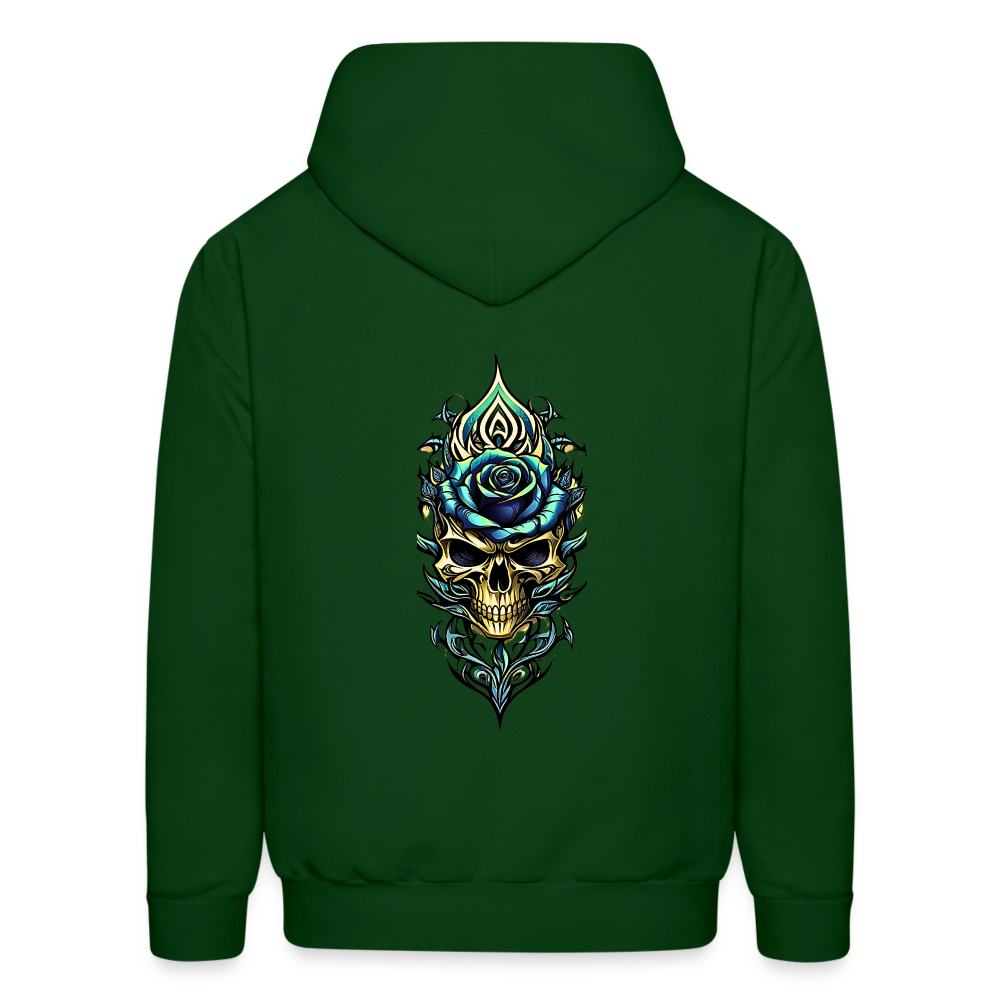 Roses Hoodie - forest green