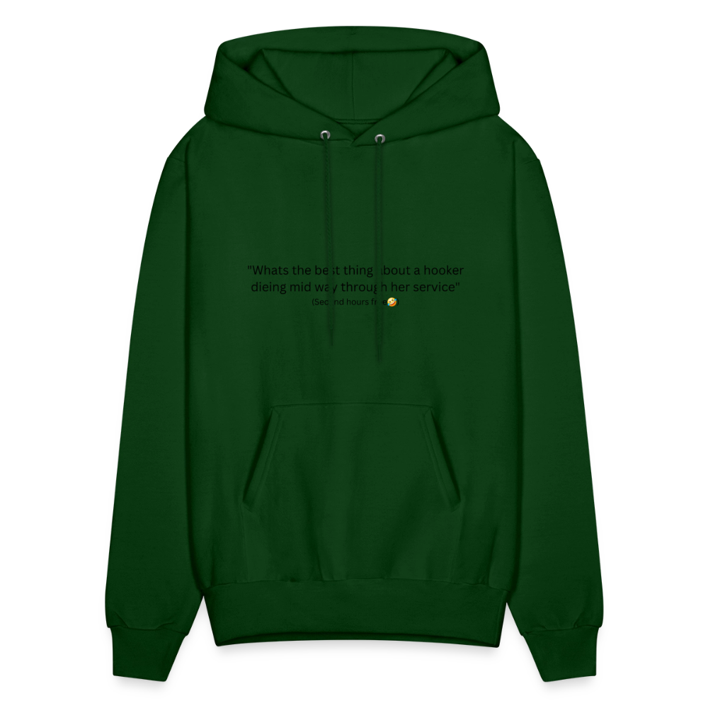 Hooker joke hoodie - forest green