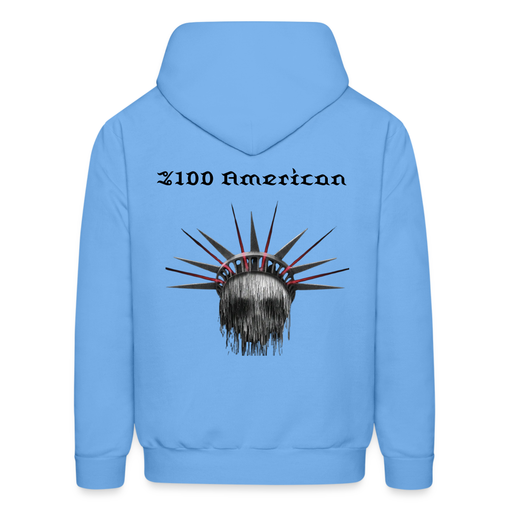 Most American  Hoodie - carolina blue