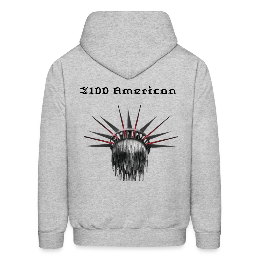 Most American  Hoodie - heather gray