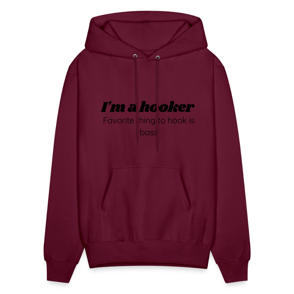 Hooker hoodie family friendly - burgundy