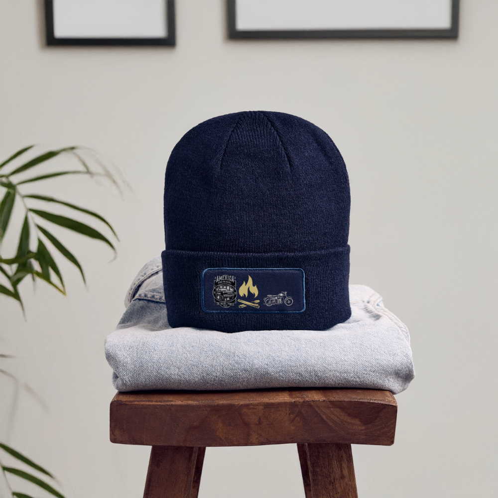 Patch Beanie - navy