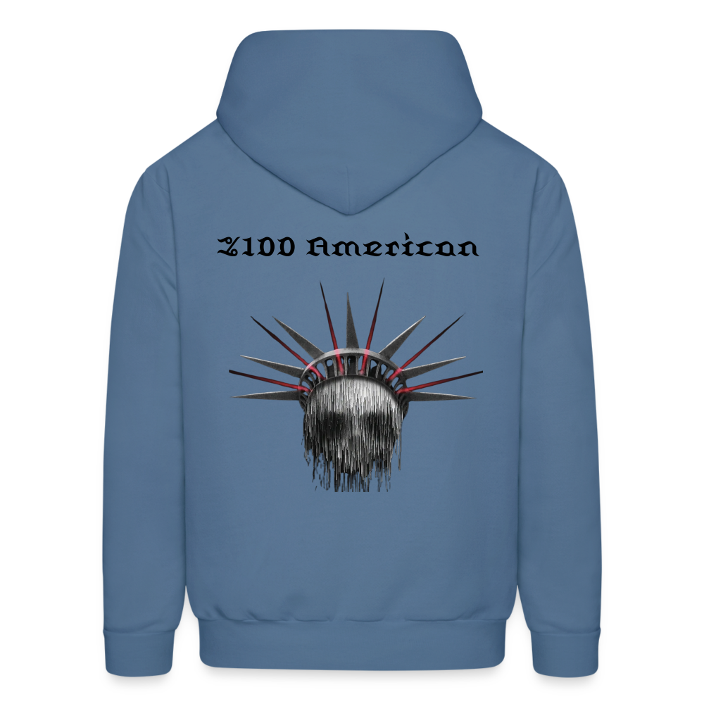 Most American  Hoodie - denim blue