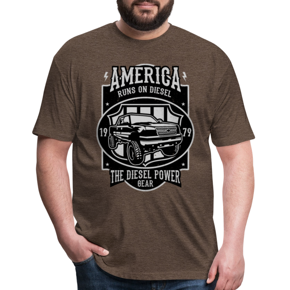 America cotton shirt - heather espresso