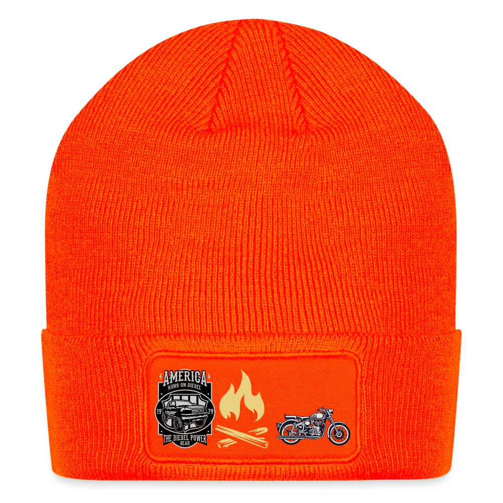 Patch Beanie - neon orange