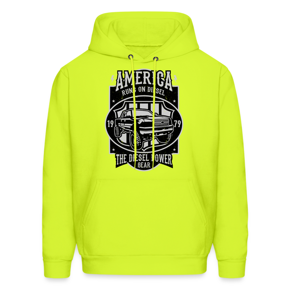 Men's Hoodie - safety green