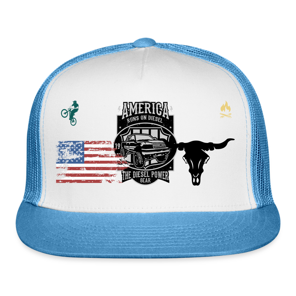 Trucker Hat - white/blue