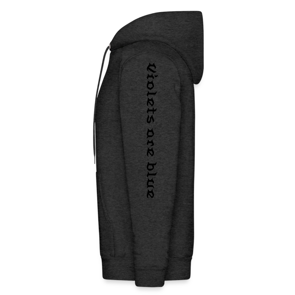 Roses Hoodie - charcoal grey