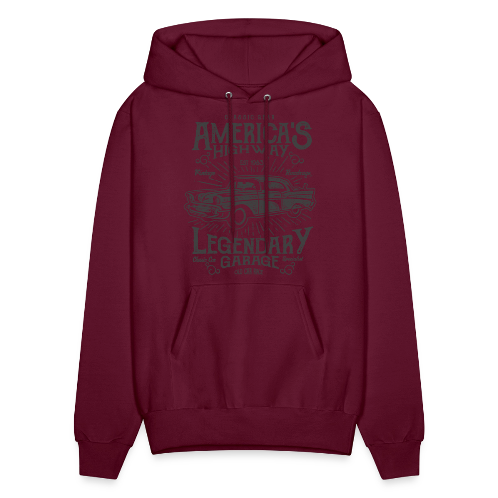 Most American  Hoodie - burgundy