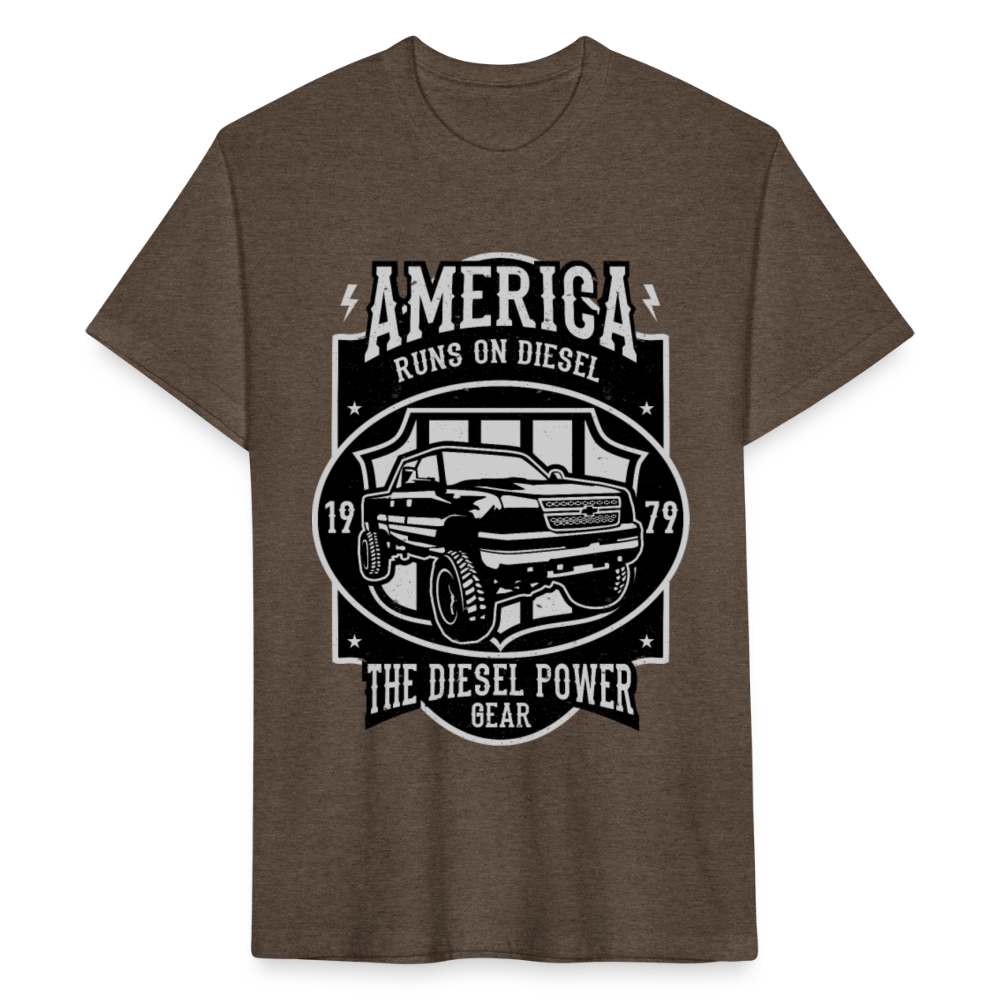 America cotton shirt - heather espresso