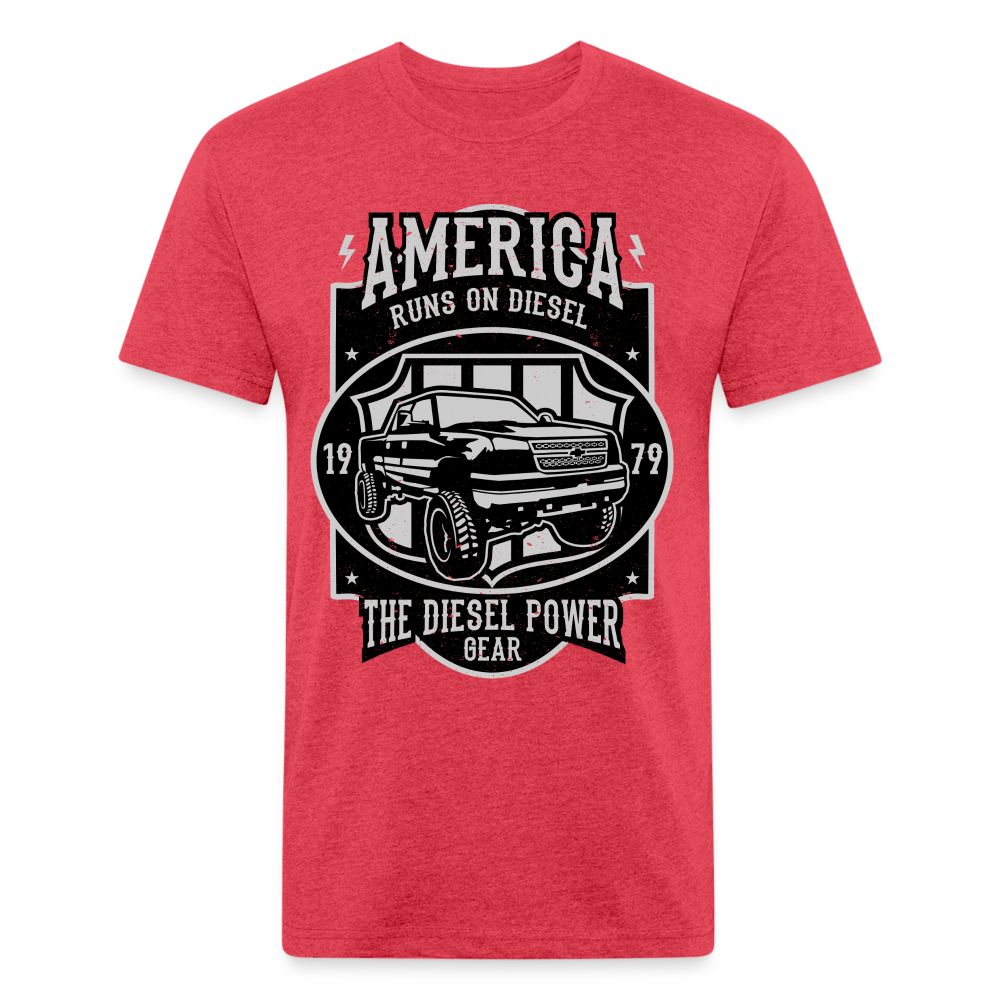 America cotton shirt - heather red