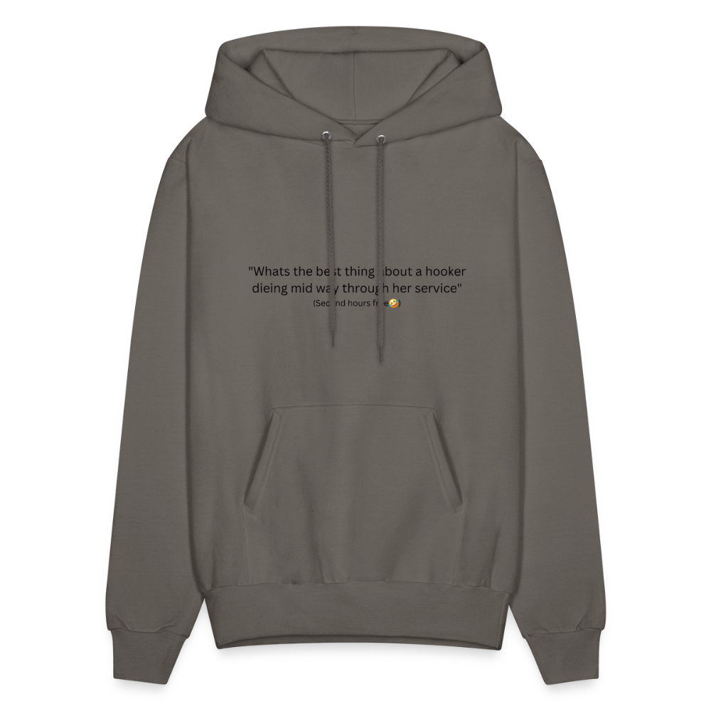 Hooker joke hoodie - asphalt gray