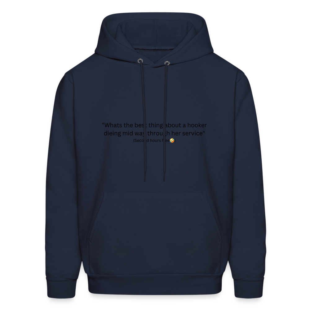 Hooker joke hoodie - navy