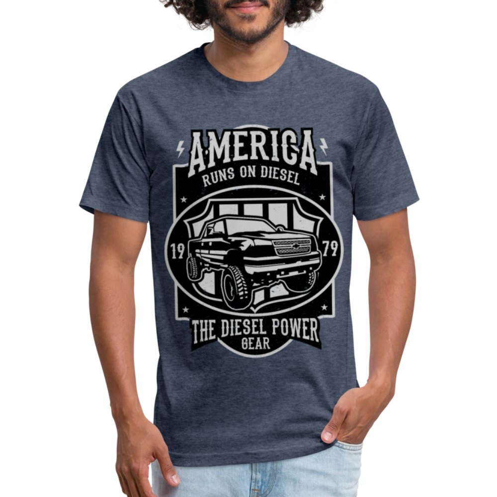 America cotton shirt - heather navy