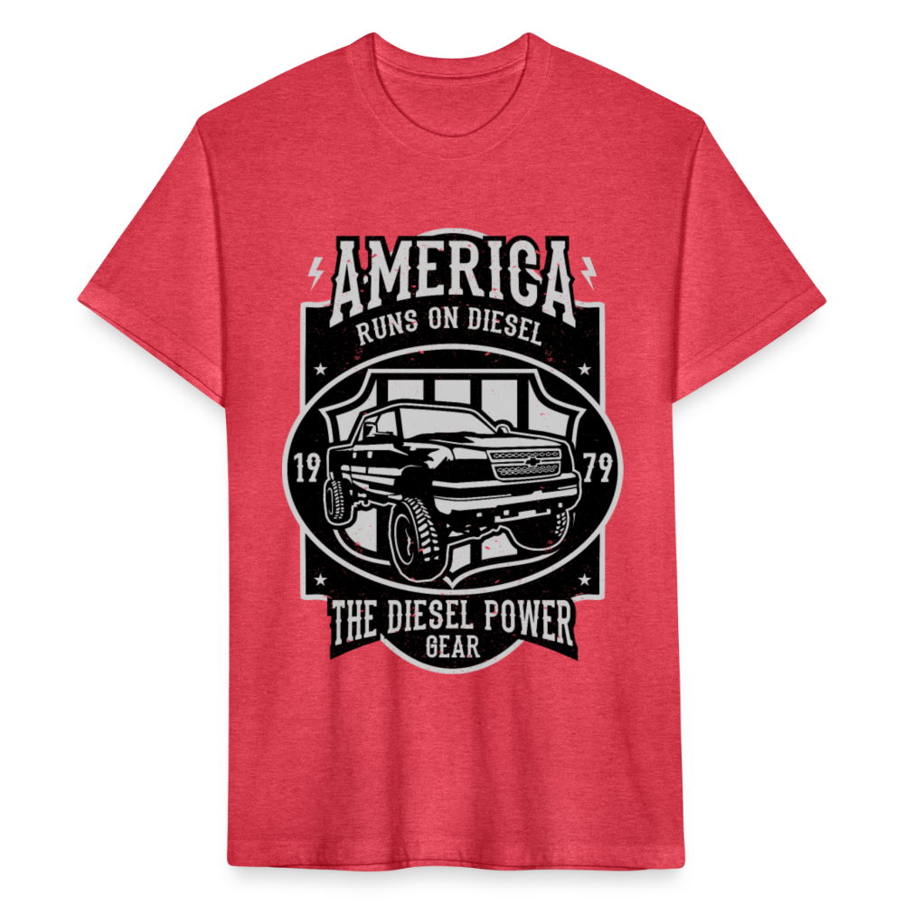 America cotton shirt - heather red