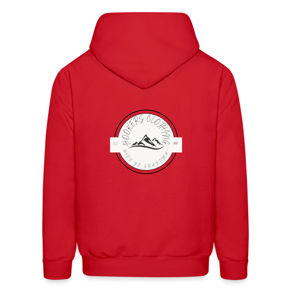 Hooker joke hoodie - red