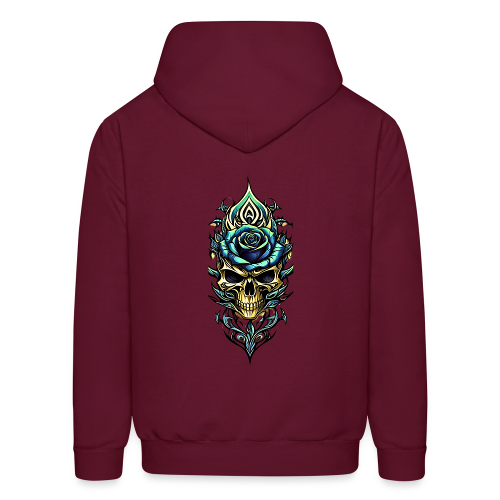 Roses Hoodie - burgundy