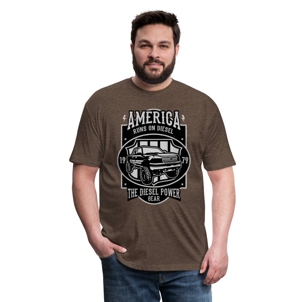 America cotton shirt - heather espresso