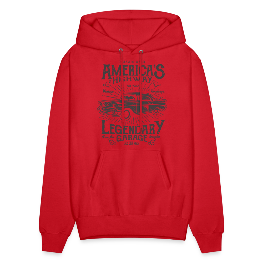 Most American  Hoodie - red