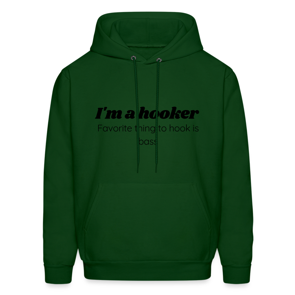 Hooker hoodie family friendly - forest green