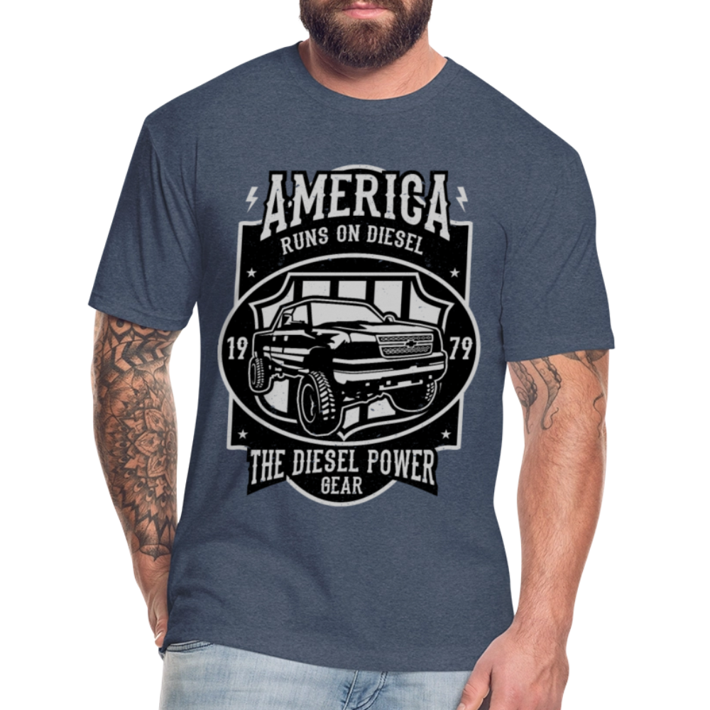 America cotton shirt - heather navy