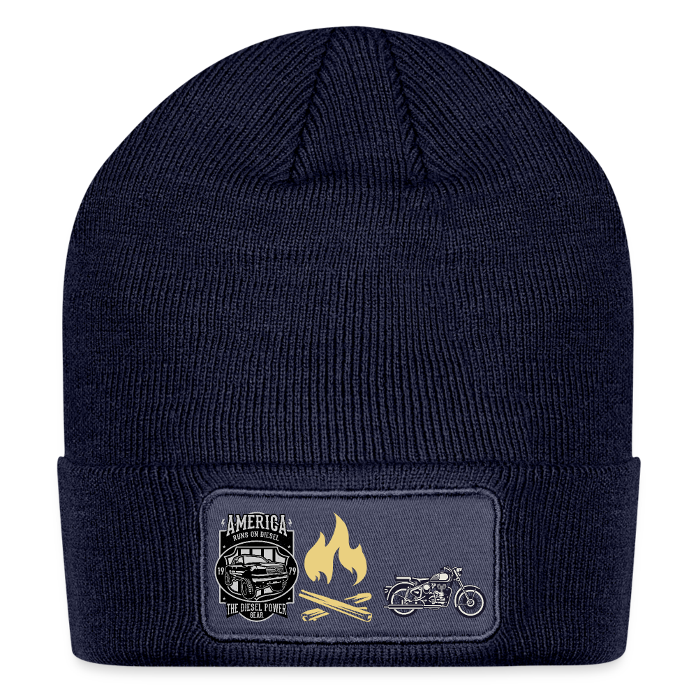 Patch Beanie - navy