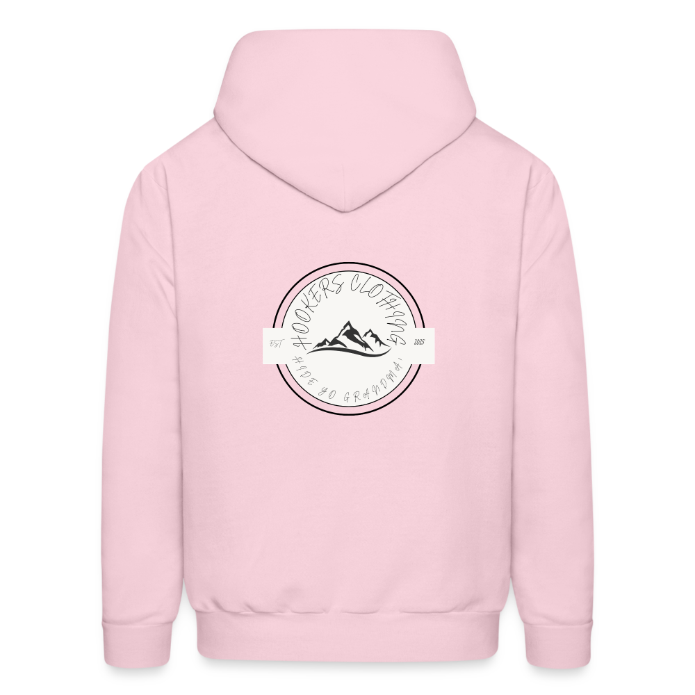 Hooker hoodie family friendly - pale pink