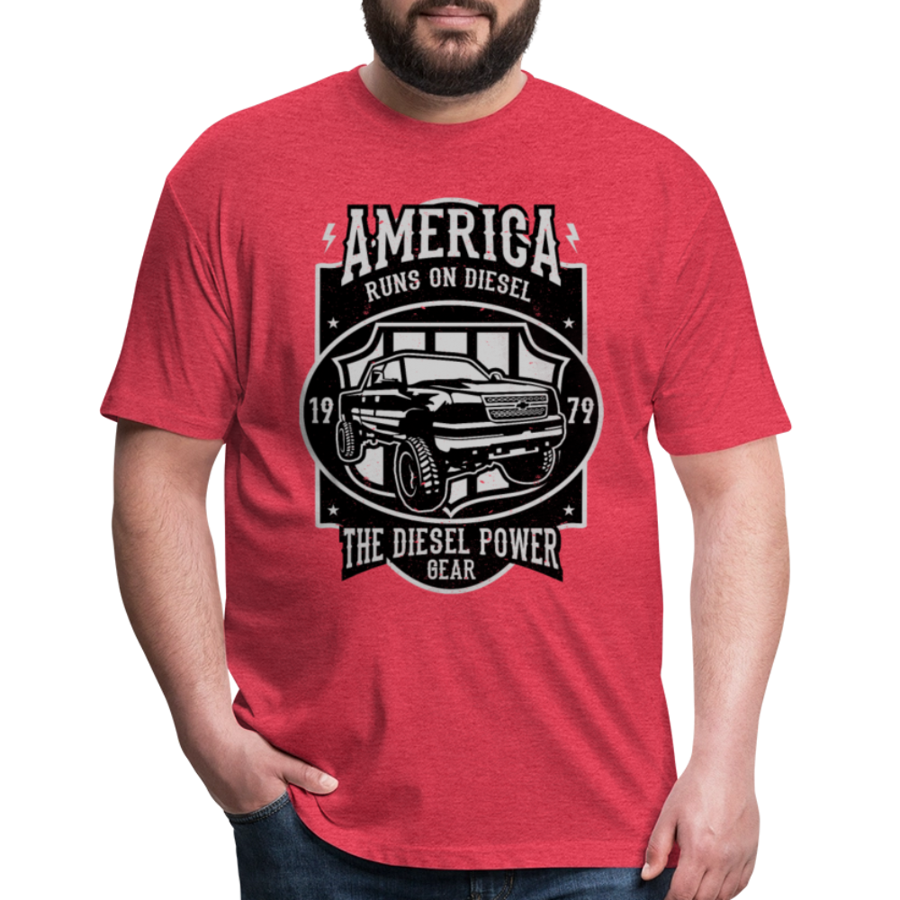 America cotton shirt - heather red