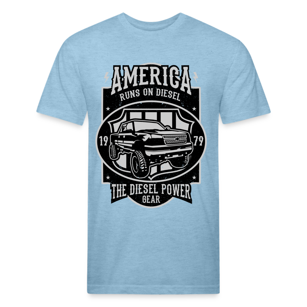 America cotton shirt - heather blue