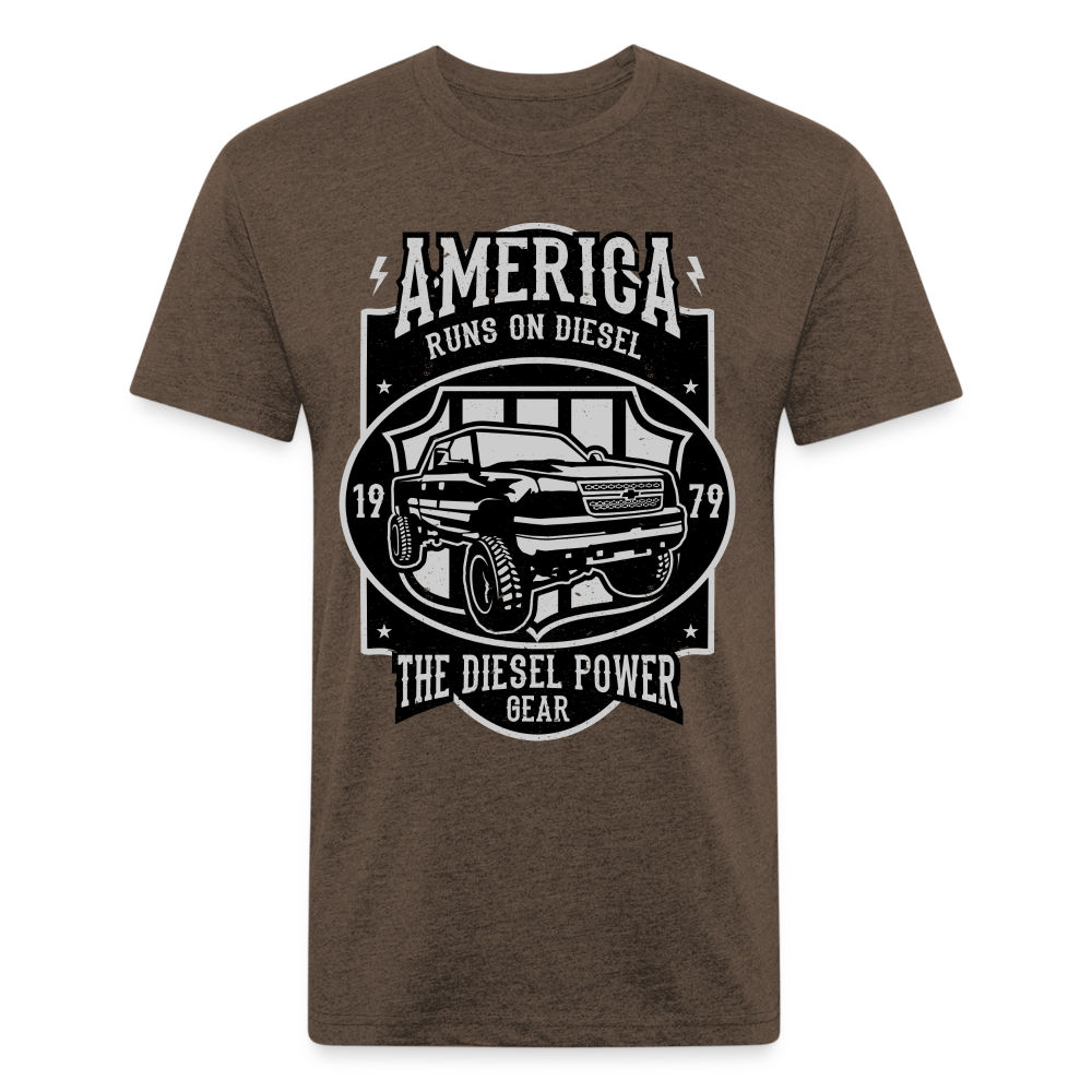 America cotton shirt - heather espresso